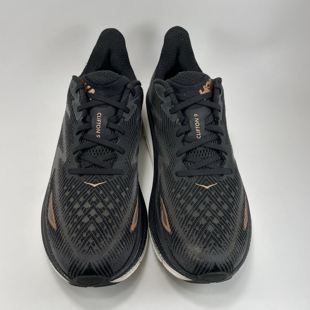 Hoka One One Clifton 9 Running Shoes Womens Shoes 11 B Black / Rose Athletic - Picture 9 of 10